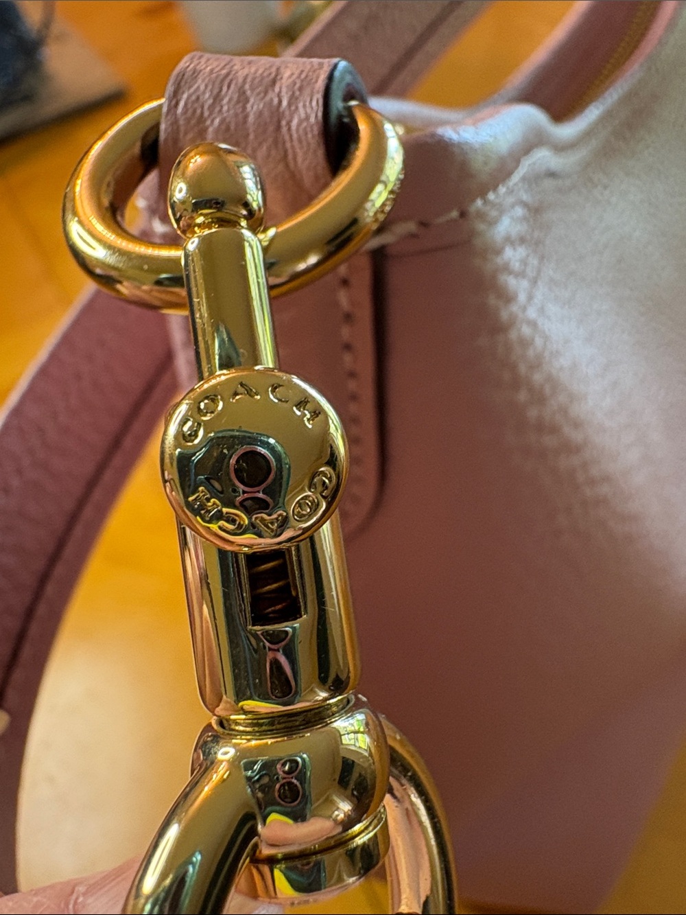 Coach Laurel Shoulder Bag in Carnation Pink - Picture 10 of 15